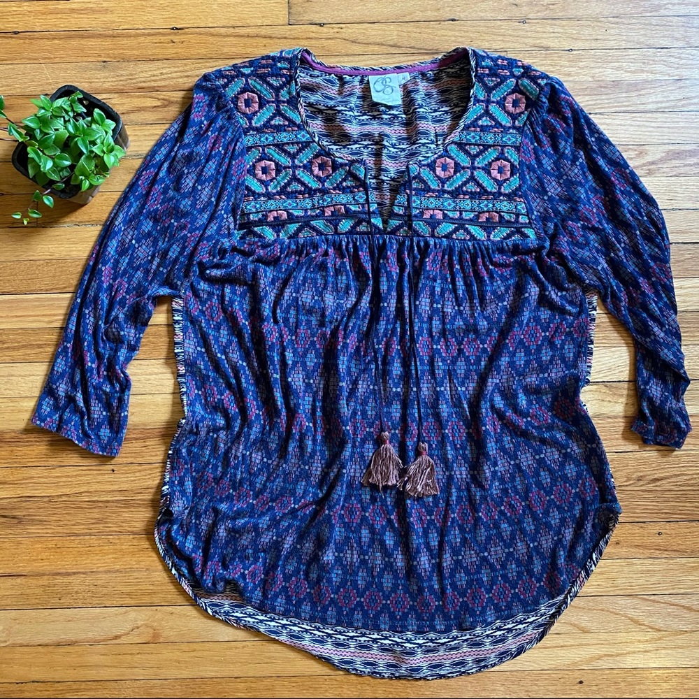 Anthropologie One September Palambra Ikat Shirt